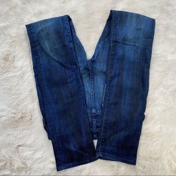 True Religion Victoria Mid Rise Skinny Jeans Dark Wash 25 - Picture 10 of 15